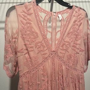 Pink Blush Pink Maxi Dress - Like New